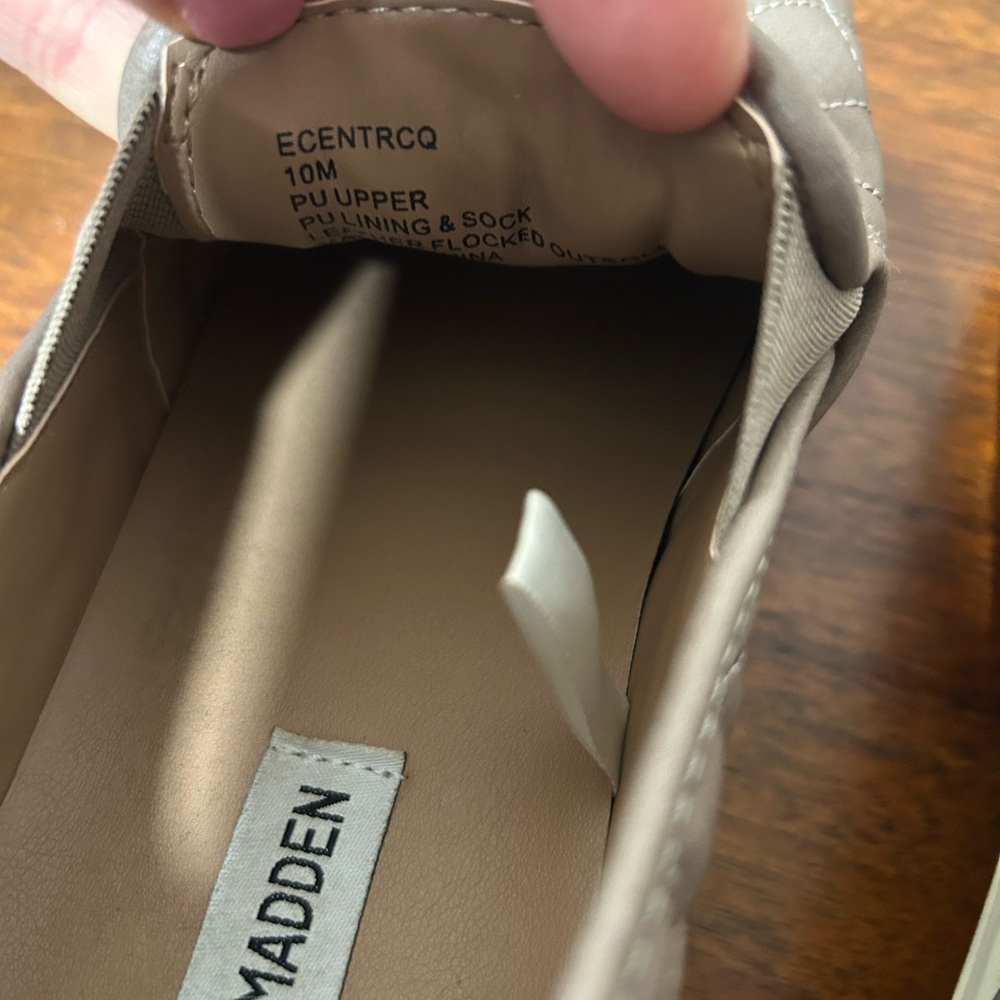 Steve Madden Quilted Slip-On women’s Shoes - Brown - Picture 4 of 5